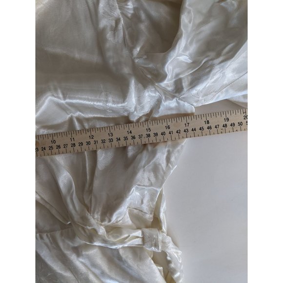 NWT Majorelle Camryn Romper S Floral Satin Jacquard Ivory - Picture 11 of 13